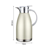 NNEAGS 1.8L GoldColor 3-Layer Vacuum Insulated Stainless Steel Flask  Ideal for Home and Office