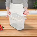 NNEAGS 200mm Clear Gastronorm GN Pan 1/3 Food Tray Storage Bundle of 4