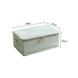 NNEAGS 2X Green Small Portable Double Zipper Storage Box Moisture Proof Clothes Basket Foldable Home Organiser