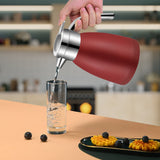 NNEAGS 1.8L Stainless Steel Kettle Insulated Vacuum Flask Water Coffee Jug Thermal Red