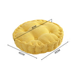 NNEAGS Yellow Round Cushion Soft Leaning Plush Backrest Throw Seat Pillow Home Office Decor