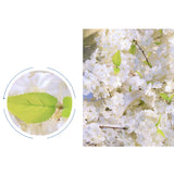 NNEAGS 10X Artificial Silk Flower Fake Cherry Blossom Bouquet Table Decor White