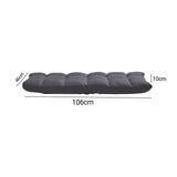 NNEAGS 2X Grey Lounge Floor Recliner Adjustable Gaming Sofa Bed Foldable Indoor Outdoor Backrest Seat Home Office Decor
