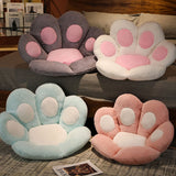 NNEAGS 2X 70cm Mint Blue Paw Shape Cushion Warm Lazy Sofa Decorative Pillow Backseat Plush Mat Home Decor