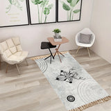NNEAGS 2X 90cm Woven Minimalist Bedroom Area Rug Carpet, Home Decor