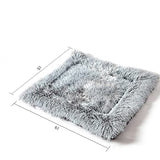 NNEAGS Black Dual-purpose Cushion Nest Cat Dog Bed Warm Plush Kennel Mat Pet Home Travel Essentials