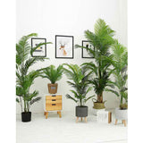 NNEAGS 4X 145cm Green Artificial Indoor Swallowtail Sunflower Tree Fake Plant Simulation Decorative