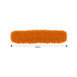 NNEAGS 5X 80x12 Orange Microfiber Flat Mop Floor Cleaning Pads Rotating Dust Remover