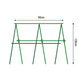 NNEAGS 90X120cm Plant Frame Tube Trellis Vegetable Flower Herbs Outdoor Vine Support Adjustable Garden Rack