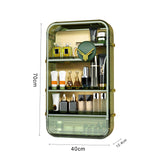 NNEAGS 2X Green Multi Tier Cosmetic Storage Rack Bathroom Vanity Tray Display Stand Organiser