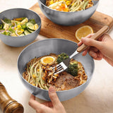 NNEAGS 15cm Elegant Silver Salad Bowl with Model 201 A Versatile Kitchen Essential