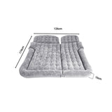 NNEAGS Grey Inflatable Car Boot Mattress Portable Camping Air Bed Travel Sleeping Essentials