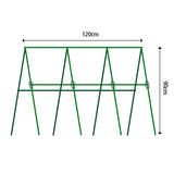 NNEAGS 120X90cm Plant Frame Tube Trellis Vegetable Flower Herbs Outdoor Vine Support Adjustable Garden Rack