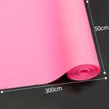 NNEAGS 50x300cm Pink Kitchen Shelf Drawer Cabinet Multi Use Liner Non Slip Mat