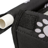 NNEAGS 2X Waterproof Pet Booster Car Seat Breathable Mesh Safety Travel Portable Dog Carrier Bag Black
