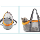 NNEAGS 2X Grey Pet Carrier Bag Breathable Net Mesh Tote Pouch Dog Cat Travel Essentials