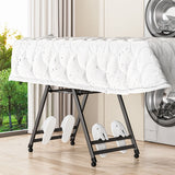 NNEAGS 2X 1.4m Portable Wing Shape Clothes Drying Rack Foldable Space-Saving Laundry Holder