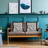 NNEAGS 45cm Pillow French Cover Style Floral Jacquard Woven Decorative Fringe Throw Pillow