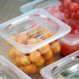 NNEAGS 100mm Clear Gastronorm GN Pan 1/6 Food Tray Storage Bundle of 4 with Lid