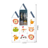 NNEAGS 10 Cubes DIY Animal Design Portable Wardrobe Divide-Grid Modular Storage Organiser Foldable Closet