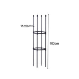 NNEAGS 103cm 4-Bar Plant Frame Stand Trellis Vegetable Flower Herbs Outdoor Vine Support Garden Rack with Rings