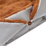 NNEAGS Silver Dual-purpose Cushion Nest Cat Dog Bed Warm Plush Kennel Mat Pet Home Travel Essentials