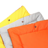 NNEAGS 2X Orange Dual-purpose Cushion Nest Cat Dog Bed Warm Plush Kennel Mat Pet Home Travel Essentials