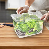 NNEAGS 200mm Clear Gastronorm GN Pan 1/2 Food Tray Storage with Lid
