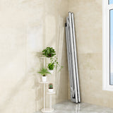 NNEAGS 2X 2.4m Portable Standing Clothes Drying Rack Foldable Space-Saving Laundry Holder 3 Poles