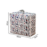 NNEAGS 2X Nautical Icons Super Large Storage Luggage Bag Double Zipper Foldable Travel Organiser Essentials