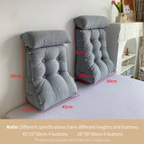 NNEAGS 2X 45cm Peach Triangular Wedge Lumbar Pillow Headboard Backrest Sofa Bed Cushion Home Decor