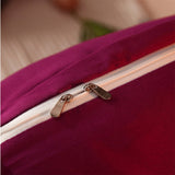 NNEAGS 4X 180cm Burgundy Princess Bed Pillow Headboard Backrest Bedside Tatami Sofa Cushion with Ruffle Lace Home Decor