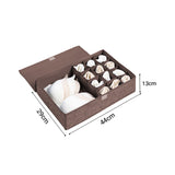 NNEAGS Coffee Flip Top Underwear Storage Box Foldable Wardrobe Partition Drawer Home Organiser