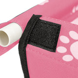 NNEAGS 2X Waterproof Pet Booster Car Seat Breathable Mesh Safety Travel Portable Dog Carrier Bag Pink