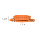 NNEAGS 2X Orange 360 Degree Wall-Mounted Rotating Bathroom Organiser Corner Vanity Rack Toilet Adhesive Storage Shelf