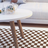 NNEAGS 80x40cm White Living Room Nordic  Coffee Table Simple Modern Home Style