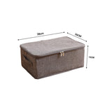 NNEAGS Coffee Small Portable Double Zipper Storage Box Moisture Proof Clothes Basket Foldable Home Organiser