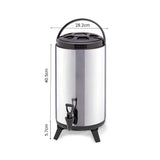 NNEAGS 2X 14L Portable Insulated Cold/Heat Coffee Tea Beer Barrel Brew Pot With Dispenser