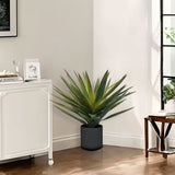 NNEAGS 45cm Yucca Plant Giant Palm Lily Artificial Plant Tabletop Home Accent Decor