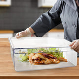 NNEAGS 200mm Clear Gastronorm GN Pan 1/1 Food Tray Storage Bundle of 6 with Lid