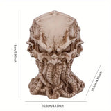 NNETM Mythological Resin Statue - Octopus Head Skull