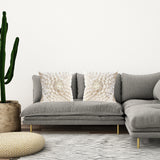 NNEAGS 45cm Pillow Sunflower Cover 100% Cotton Covers Linen Case Cushion Throw Pillow