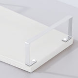 NNEAGS 2X 40cm White Computer Monitor Elevated Stand Desktop Support Station Rack