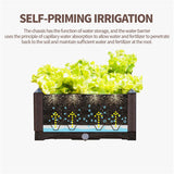 NNEAGS 2X 160cm Raised Planter Box Vegetable Herb Flower Outdoor Plastic Plants Garden Bed Deepen