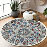 NNEAGS 120cm Mandala Area Rug for Living Room Lounge, Bedroom, Anti-slip Doormat, Home Decor