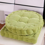 NNEAGS 2X Green Round Cushion Soft Leaning Plush Backrest Throw Seat Pillow Home Office Decor