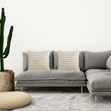 NNEAGS 45cm Fur Faux Rabbit Soft Decorative Covers Pack Cover Plush Off White Throw Pillow