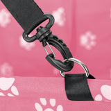 NNEAGS 2X Waterproof Pet Booster Car Seat Breathable Mesh Safety Travel Portable Dog Carrier Bag Pink