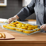 NNEAGS 100mm Clear Gastronorm GN Pan 1/1 Food Tray Storage Bundle of 4