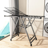 NNEAGS 2X 1.4m Portable Wing Shape Clothes Drying Rack Foldable Space-Saving Laundry Holder